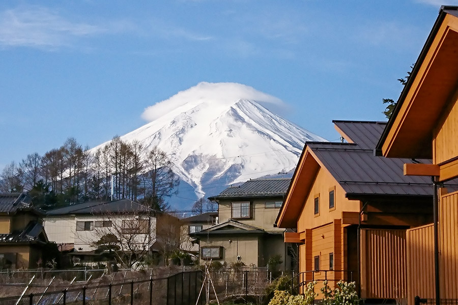 今日の富士山（傘雲）