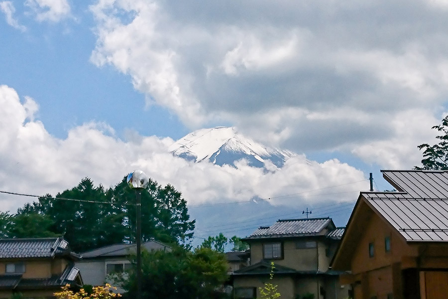 今日の富士山（山頂に雪…その1）