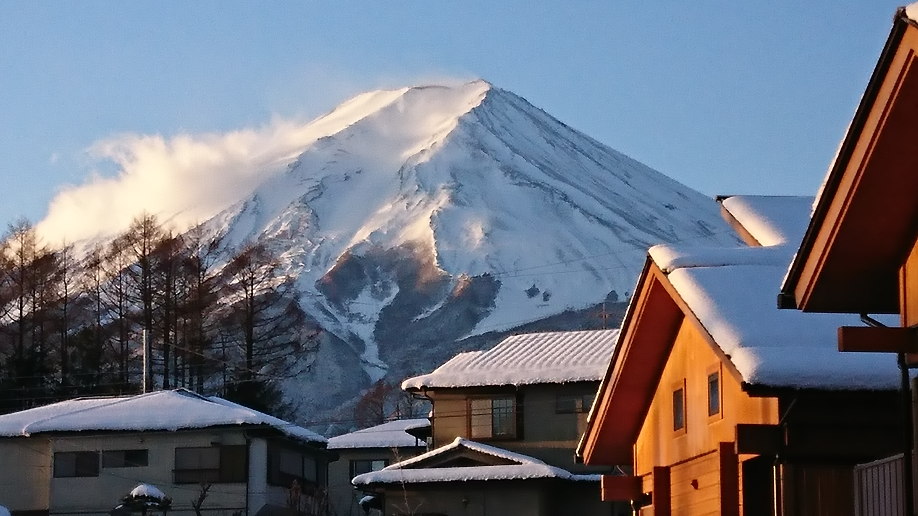 今日の富士山（雪国！？）