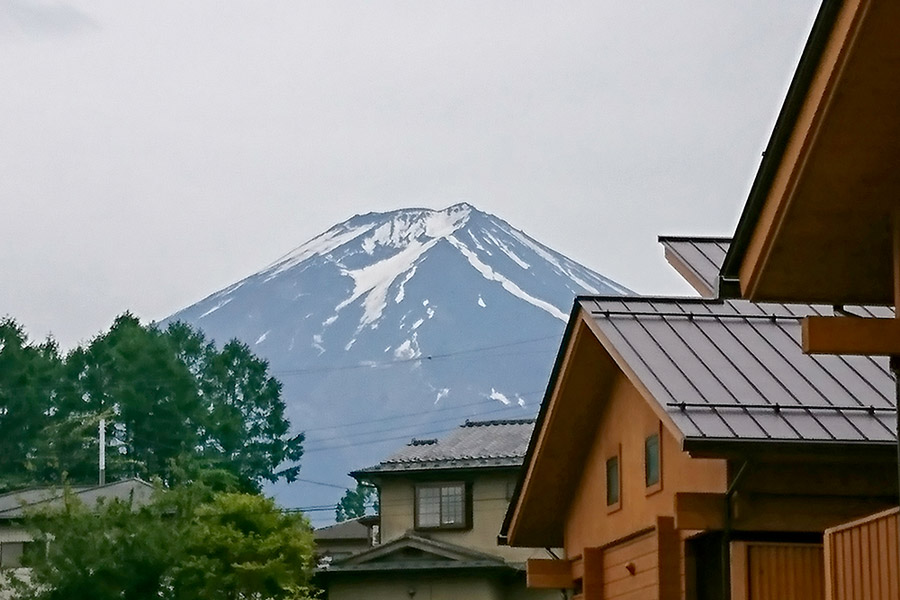 今日の富士山（雪解け進んでます）